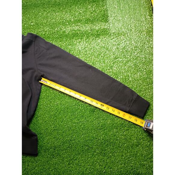 Stylish Black Grayscale Script Crewneck Sweatshirt - Size S - Picture 4 of 6